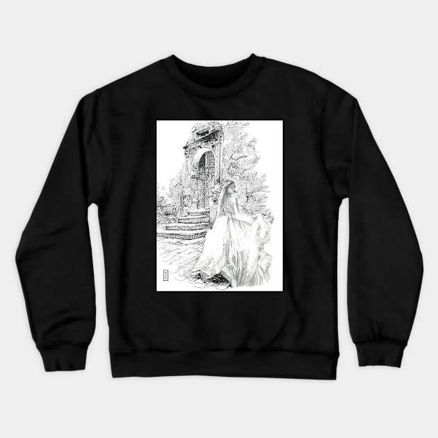 Follow me Crewneck Sweatshirt by MuzzaSmokesArt